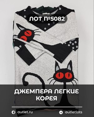Купить Джемпера легкие Корея#20 шт, ЛОТ №5082 оптом в Краснодаре и Краснодарском крае