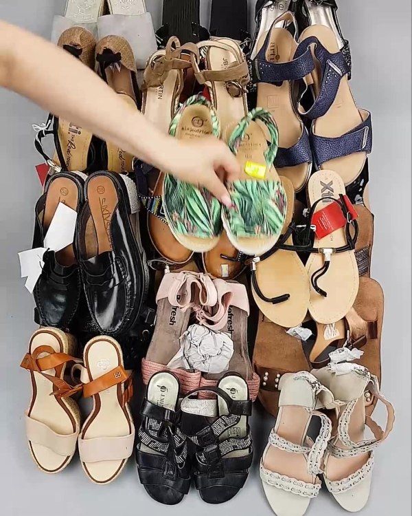 Фотография  877 - Обувь босоножки#10,9 кг, ЛОТ №6361 оптом в Краснодаре и Краснодарском крае