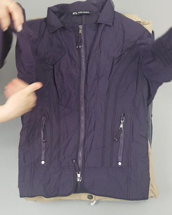 Фотография  471 - А 92602 Ветровки женские (Light Zipper jackets)#25 кг оптом в Краснодаре и Краснодарском крае