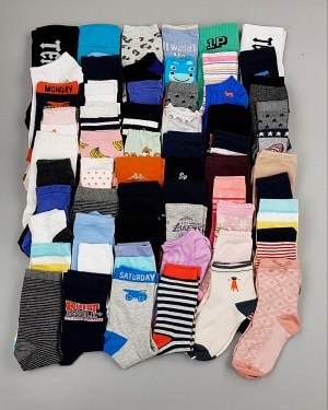 Купить Носки дети СТОК лето#5 кг, ЛОТ №6993 оптом в Краснодаре и Краснодарском крае