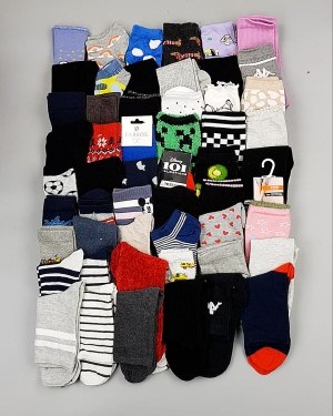 Купить Носки дети СТОК зима#5 кг, ЛОТ №6989 оптом в Краснодаре и Краснодарском крае