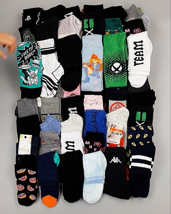 Фотография  564 - Носки дети СТОК зима#5 кг, ЛОТ №6988 оптом в Краснодаре и Краснодарском крае