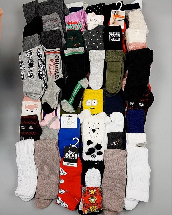 Фотография  380 - Носки дети СТОК зима#5 кг, ЛОТ №6986 оптом в Краснодаре и Краснодарском крае