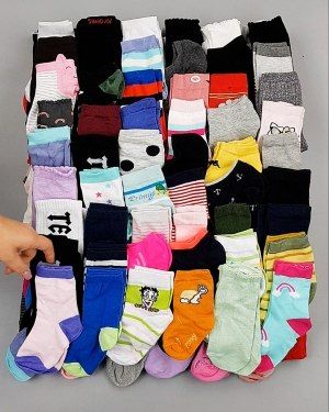 Фотография  733 - Носки дети СТОК лето#5 кг, ЛОТ №6993 оптом в Краснодаре и Краснодарском крае