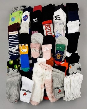 Фотография  911 - Носки дети СТОК зима#5 кг, ЛОТ №6989 оптом в Краснодаре и Краснодарском крае