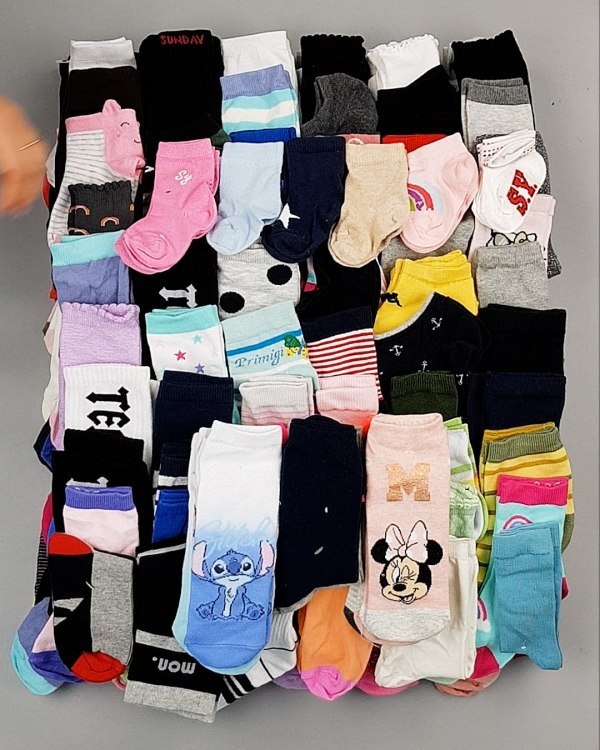 Фотография  701 - Носки дети СТОК лето#5 кг, ЛОТ №6993 оптом в Краснодаре и Краснодарском крае