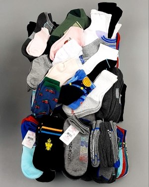 Фотография  711 - Носки дети лето CAN 084#5 кг, ЛОТ №8000 оптом в Краснодаре и Краснодарском крае