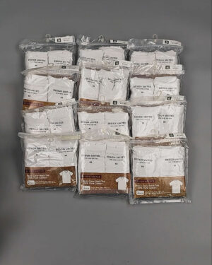 Фотография  908 - Футболка белая муж Корея 085#5 кг оптом в Краснодаре и Краснодарском крае