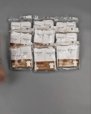 Фотография  431 - Футболка белая муж Корея 085#5 кг оптом в Краснодаре и Краснодарском крае