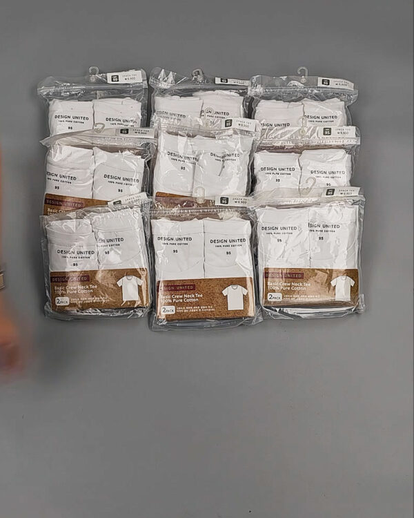 Фотография  636 - Футболка белая муж Корея 085#5 кг оптом в Краснодаре и Краснодарском крае