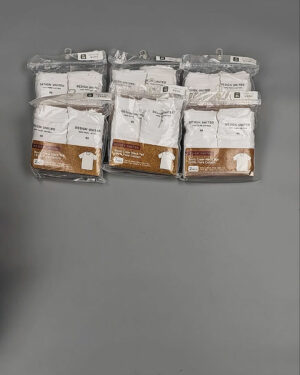 Фотография 545 - Футболка белая муж Корея 085#5 кг оптом в Краснодаре и Краснодарском крае