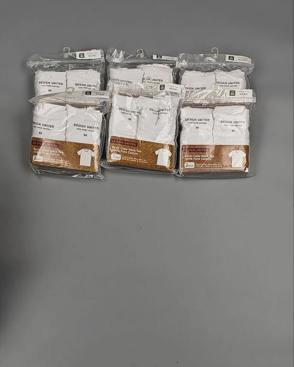 Фотография  229 - Футболка белая муж Корея 085#5 кг оптом в Краснодаре и Краснодарском крае