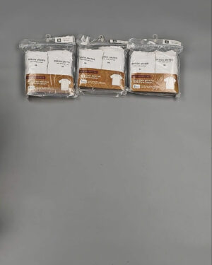 Фотография  387 - Футболка белая муж Корея 085#5 кг оптом в Краснодаре и Краснодарском крае